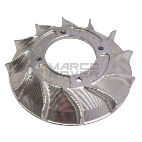 Ventola in alluminio FALC RACING per acensione VESPATRONIC / PARMAKIT lavorata a CNC