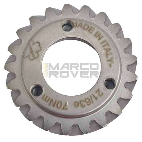 Pignone primaria z=21 CRIMAZ per rapporti 22-63 denti elicoidali Vespa 50, 90, 125 ET3 Primavera, PK