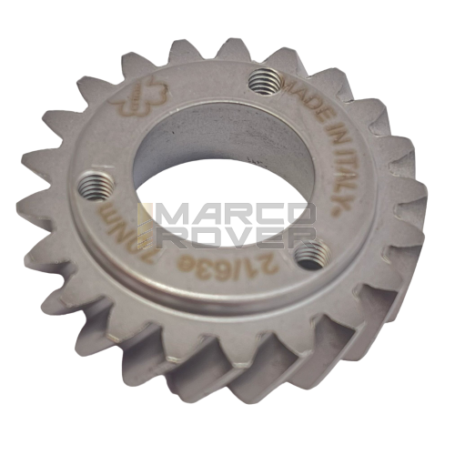 Pignone primaria z=21 CRIMAZ per rapporti 22-63 denti elicoidali Vespa 50, 90, 125 ET3 Primavera, PK