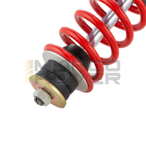 Ammortizzatore anteriore YSS Vespa PX , 125-150-200 , PE - corpo NERO molla ROSSA