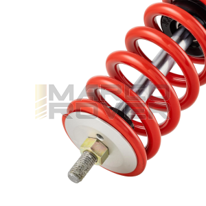 Ammortizzatore posteriore YSS Vespa PX 125-150-200 , PE - corpo NERO molla ROSSA