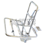 FACO rear rack for Vespa 50 , 90 , 125 , ET3 , Primavera - chrome with plate holder