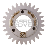 Pignone primaria z=28 CRIMAZ per rapporti 27-69 denti dritti Vespa 50, 90, 125 ET3 Primavera, PK senza cono 