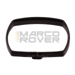 Black plastic front light frame for handlebar square headlight Vespa 50 Special, Elestart - stock funds