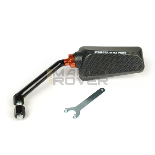 Specchietto sx - STAGE 6 F1 Look- CARBON LOOK filettatura M8 x 20mm
