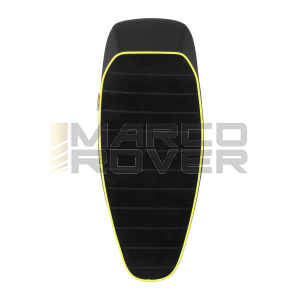 Sella NISA Sport Racing per Vespa 50 , 90 , 125 , ET3 , primavera - giallo fluo