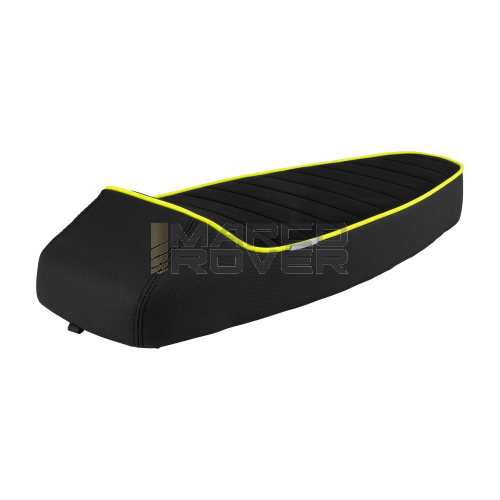 Sella NISA Sport Racing per Vespa 50 , 90 , 125 , ET3 , primavera - giallo fluo