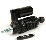 BLACK front shock absorber - BGM PRO SC / F16 COMPETITION, 200mm- Vespa 50, ET3 Primavera