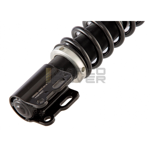 Ammortizzatore YSS Mono X-Pro anteriore per Vespa P80 - 150x , P200E , PX80-200E , LUSSO , '98  T5, corpo nero molla nera