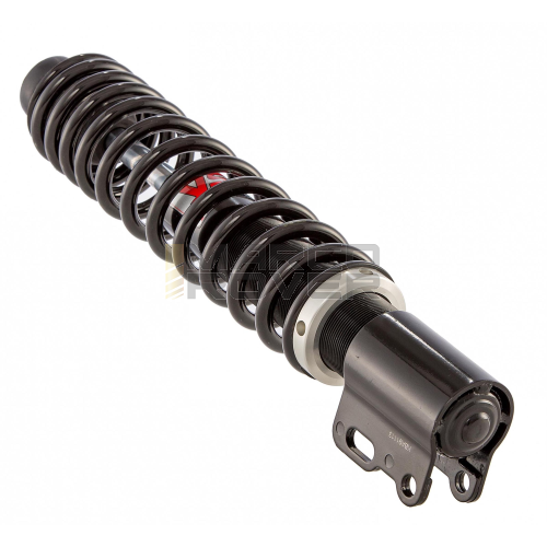 Ammortizzatore YSS Mono X-Pro anteriore per Vespa P80 - 150x , P200E , PX80-200E , LUSSO , '98  T5, corpo nero molla nera