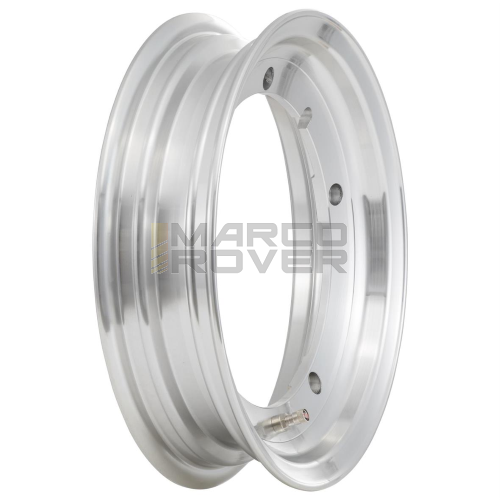 Cerchio in lega tubeless SIP 2.50-11 Vespa GT, TS, GL, Sprint, Rally, PX, PE, T5, Cosa, per pneumatici 110 - alluminio lucido