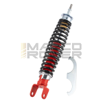 Ammortizzatore posteriore ROSSO E NERO CARBONE Sport per Vespa PK 50 , 125 , S , XL , XL2 , ETS