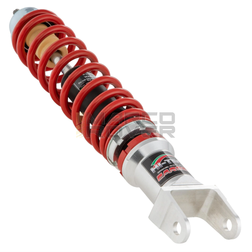 Ammortizzatore posteriore CARBONE HI TECH Vespa 50, ET3 Primavera, Super, Sprint, GT, Rally, PX, T5 - ROSSO