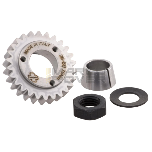 Pignone primaria z=26 CRIMAZ per rapporti 24-72 denti dritti Vespa 50, 90, 125 ET3 Primavera, PK, CON CONO