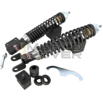 CARBON LOOK shock absorber kit front disc brake and rear vespa PX PE - PX PE ARCOBALENO - PX 125 - 150 - 200