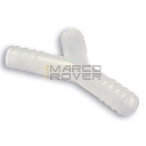 Raccordo MALOSSI a Y benzina Ø i 5mm, Ø e 7,5mm, plastica