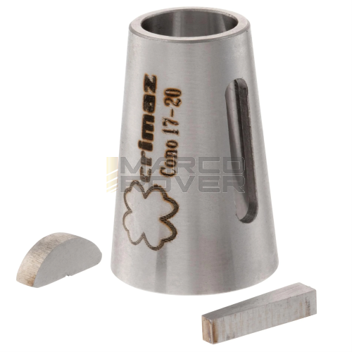 Cono di riduzione CRIMAZ per accoppiare volano cono 20 su albero motore Vespa GL, Sprint, GT, GTR, Sprint Veloce cono 17