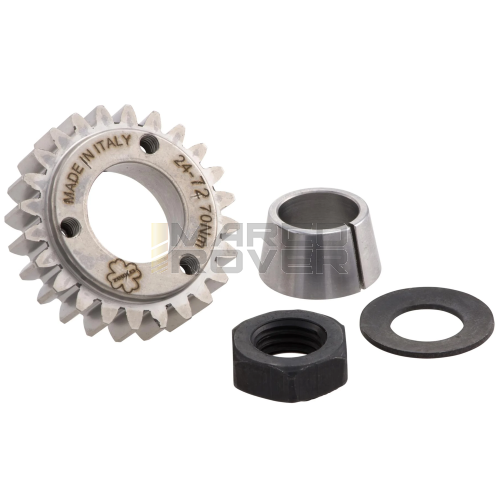 Pignone primaria z=24  CRIMAZ per rapporti 24-72 denti dritti Vespa 50, 90, 125 ET3 Primavera, PK, - CON CONO 