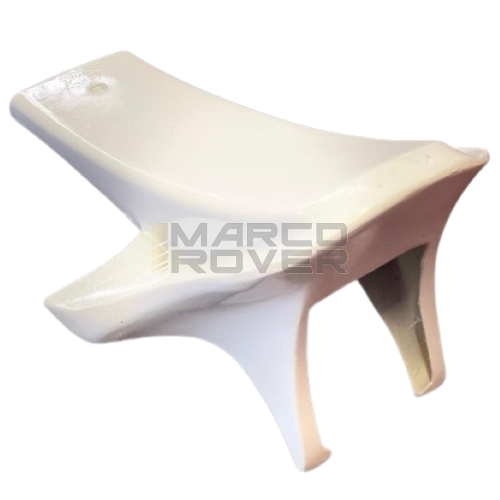 Nasello anteriore Spoiler da Pista con ali Per vespa smallframe 50 90 in vetroresina  - Vezzola Racing 