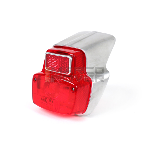 Fanale posteriore -SIEM- metallo, piccolo - non verniciato - Vespa 50S (V5SA1T), V50R (V5A1T), V50 Special (V5A2T), 50SR/Sprinter (V5SS2T), SS50 (V5SS1T), V90 (V9A1T), 90 Racer (V9SS2T), SS90 (V9SS1T), 125 Nuova (VMA1T)