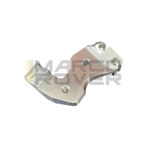 Piastra ferma guiaine CNC in alluminio per manubrio ET3 con rapido - Vezzola racing