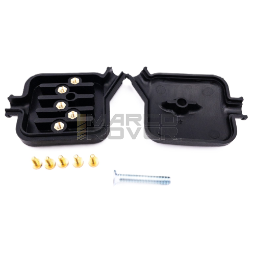 Scatola fili derivazione impianto elettrico Vespa 50, Special, 90, 125 Primavera, ET3,- con viti contatti avvitati