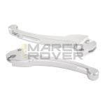 SIP Vespa sport levers all models with drum brake - cnc aluminum, anodized silver - 2 pieces