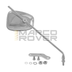 Chrome trapezoidal rearview mirror - Left and Right