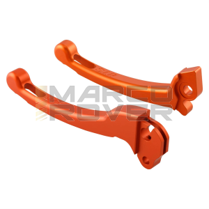 Leve sportive SIP Vespa PX '98, MY, '11 con pompa freno Hengtong - alluminio cnc, arancione opaco anodizzato - 2 pezzi