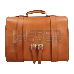 Borsa in pelle per portapacchi -PIAGGIO- marrone