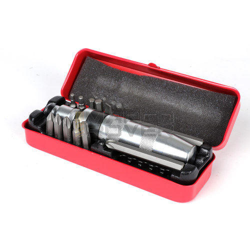 Cacciavite a percussione -BUZZETTI- 1/2" drive, 13 pezzi, in scatola di metallo