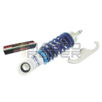 Ammortizzatore anteriore BIANCO / BLU "SEBAC" "HI TECH" REGISTRABILE - per Vespa 50 90 Special L N R 125 primavera et3  PK 