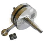Albero motore PARMAKIT SIXTY SIX volani tondi, cono 20, biella 110, corsa 51, spinotto 16, Vespa 125 ET3 Primavera, PK