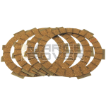 Set dischi  (4 pezzi) "FABBRI RACING" in acciaio rivestiti in materiale organico ad alta resistenza per Vespa 50 90 Special L N R 125 primavera et3  PK 
