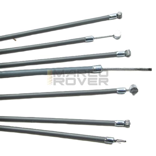Kit cavi / guaine grigi con guaina autolubrificante interna per Vespa Rally - GT - GTR - TS GL - VBB - VNB - VNA - Sprint - Super