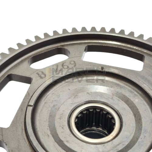 Rapporti BENELLI Primaria campana + pignone rinforzata - denti dritti con gabbia a rulli - Vespa 50 90 Special L N R 125 primavera et3  PK