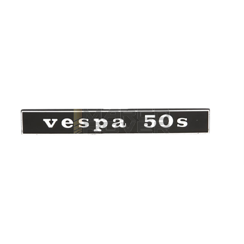 Targhetta scritta Vespa 50S per posteriore Vespa 50 S