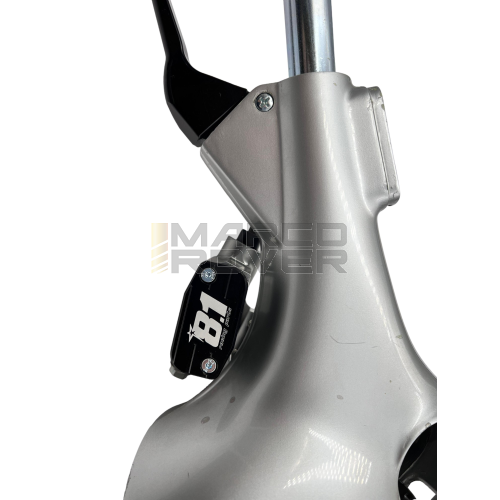 Kit VB-11 pompa freno idraulica e leva frizione OTTOPUNTOUNO Vespa 50 L, N, R - alluminio CNC, Ø 11mm - Black Edition