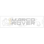 MALOSSI Lion white sticker 23cm - for left side