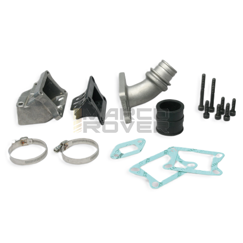 Collettore aspirazione lamellare al carter MALOSSI per carburatore DELL'ORTO PHBL 24, 25, Vespa PK 50, 125 S - 2 fori