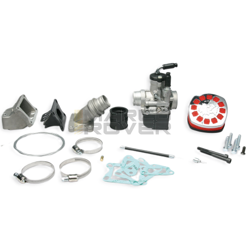 Kit alimentazione MALOSSI PHBL 25 B lamellare al carter per Vespa 125 ET3 Primavera, 2 fori