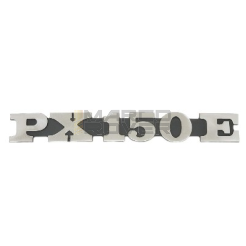 Targhetta "PX 150 E" per  cofano laterale 