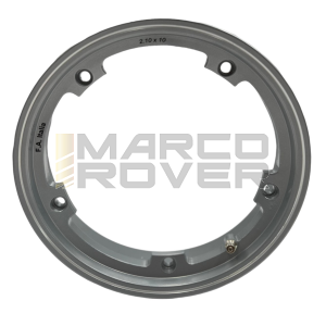 Cerchio in lega tubeless FA Italia "MARGHERITA" 2.10-10 Vespa 50, 125 ET3 Primavera, PK, PX, T5 - grigio metallizzato