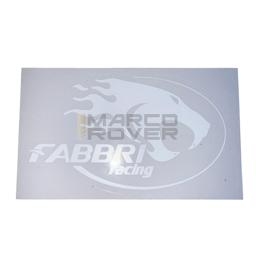 Adesivo piccolo FABBRI RACING 13x8 cm 