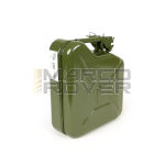 Tanica benzina 5 l - FA ITALIA - metallo verde compatibile con portapacchi Vespa largeframe Sprint , Rally , TS , GT , GTR , PX anteriore