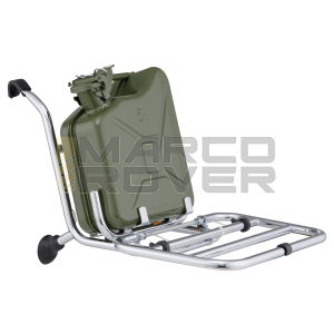 Portapacchi anteriore, ribaltabile -FA ITALIA, cromato predisposto per tanica 5 l -  per Vespa 50 Special L N R 90 125 primavera et3  PK 