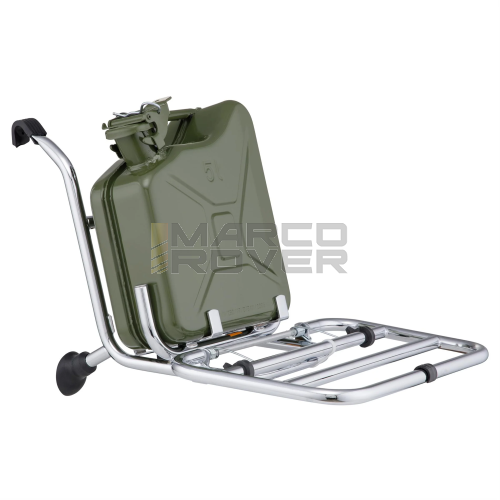 Portapacchi anteriore, ribaltabile -FA ITALIA, cromato predisposto per tanica 5 l -  per Vespa 50 Special L N R 90 125 primavera et3  PK 