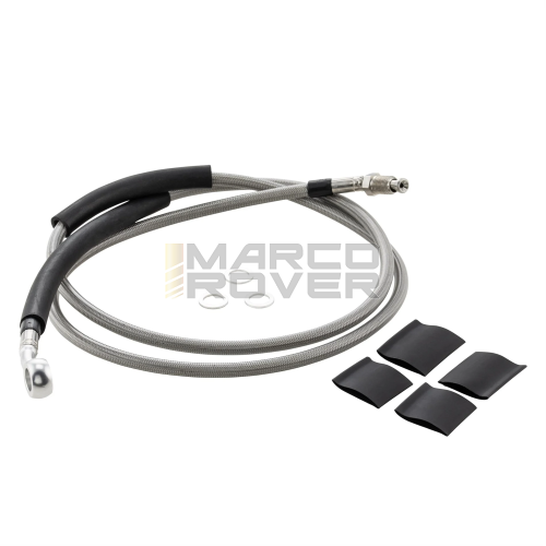 Tubo freno in treccia metallica SPIEGLER per freni a disco anteriore Vespa PX MY, '98, 2011, LML 125-200 2T, 4T, Star 125, II, Lite 4T Automatica, CVT