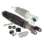BLACK AND GREY front and rear shock absorber pair kit "FOR RESTORER* for Vespa 50 Special L N R 125 primavera et3