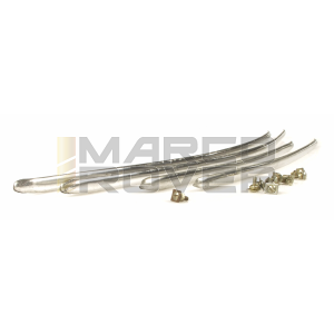 Kit fregi listelli in alluminio per cofani posteriori più parafango per VESPA GT 125 - GTR 125 - SPRINT 150 - 180 SS